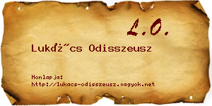 Lukács Odisszeusz névjegykártya